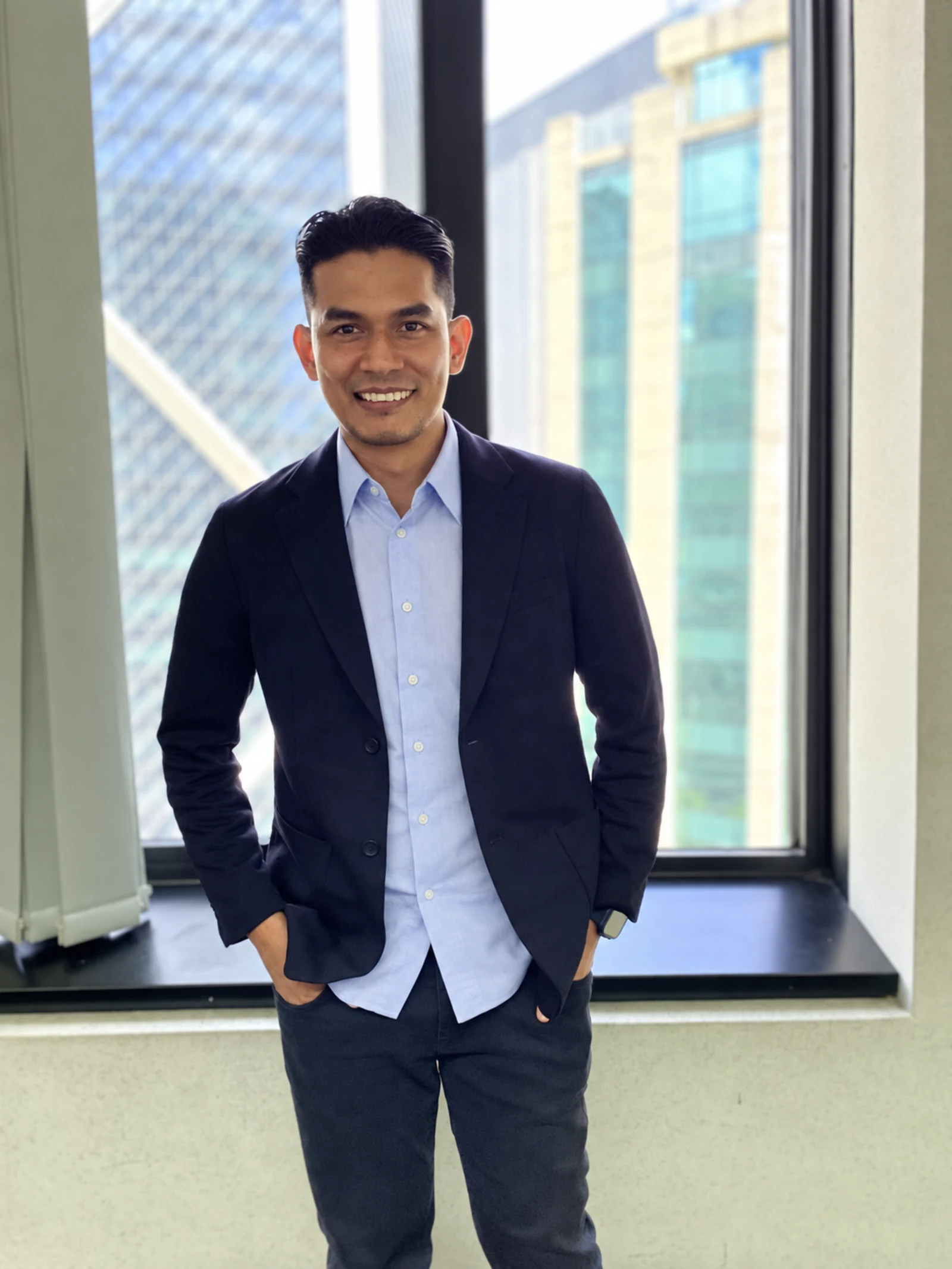 Hasib Azahari in professional attire